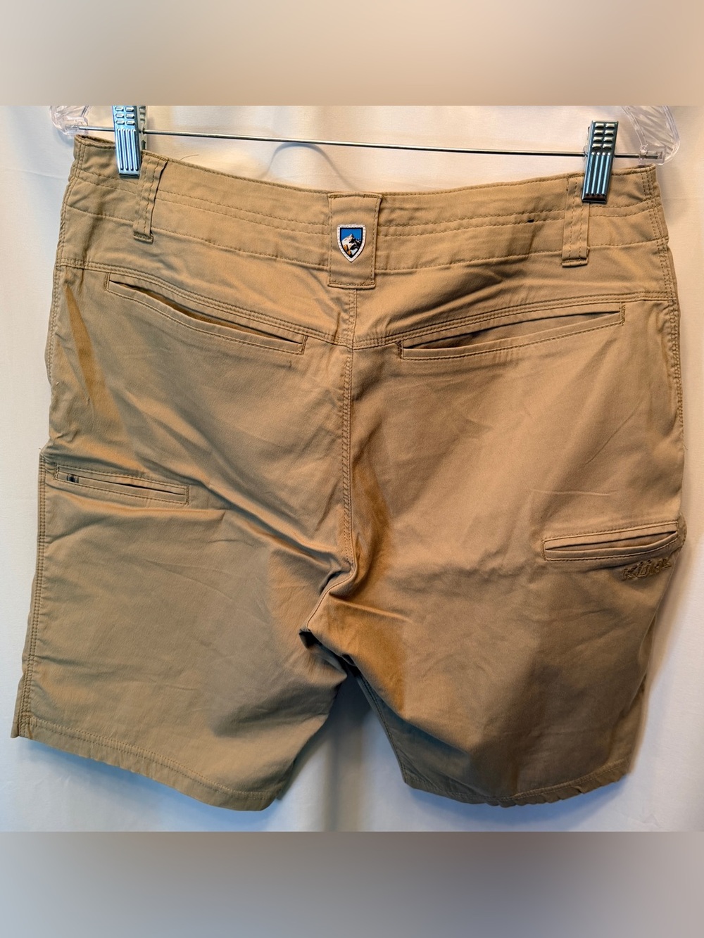 KUHL Resistor Lite Chino Short Size 32 Tan Khaki #5205 Cotton Nylon 10” Inseam - Picture 4 of 7